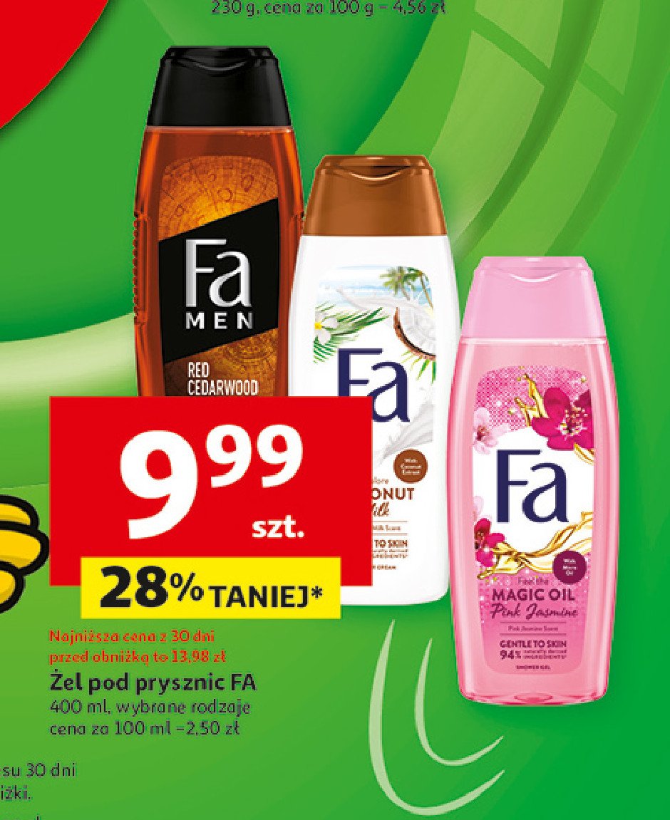 Żel pod prysznic Fa coconut milk promocja w Auchan