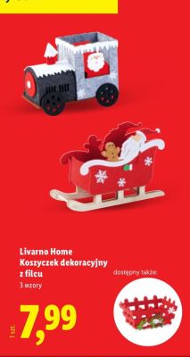 Koszyczek dekoracyjny z filcu promocja w Lidl