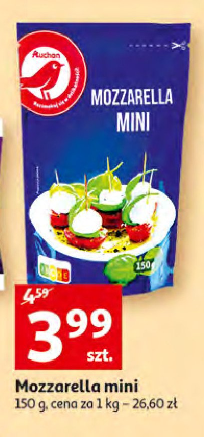 Mozzarella mini Auchan promocja