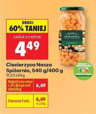 Ciecierzyca Nasza Spiżarnia promocja w Biedronka