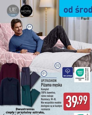 Piżama męska UP2FASHION promocja w Aldi