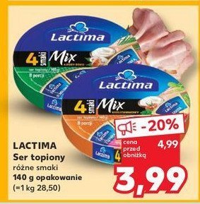 Ser topiony mix smakowy Lactima promocja