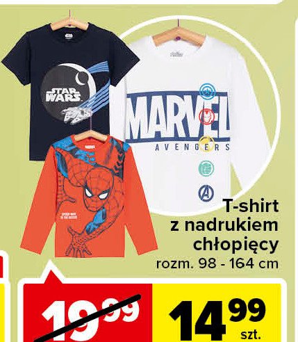 T-shirt chłopięcy 98-164 cm avengers promocja