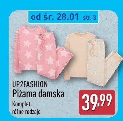 Piżama damska komplet, różne rodzaje promocja w Aldi