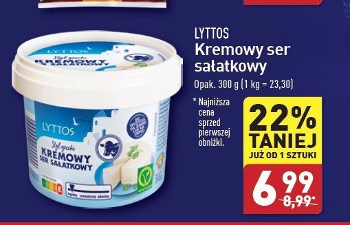 Kremowy ser sałatkowy Lyttos promocja