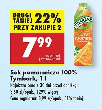 Sok pomarańczowy Tymbark 1936 promocja