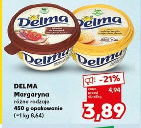 Margaryna Delma do kanapek promocja w Kaufland