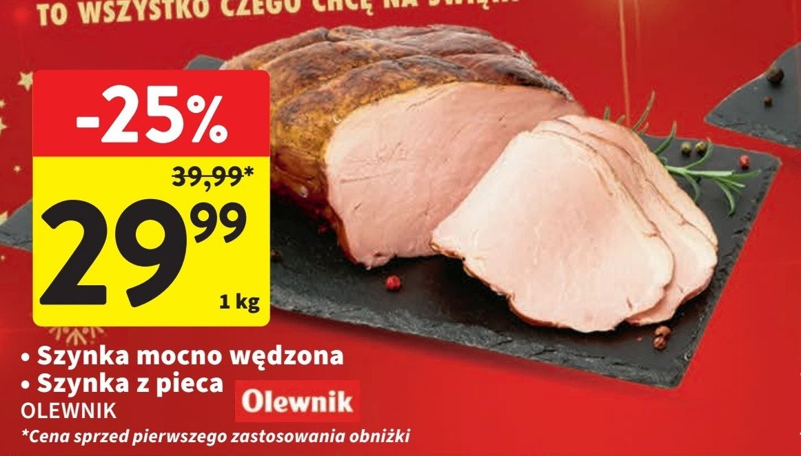 Szynka z pieca Olewnik promocja w Intermarche