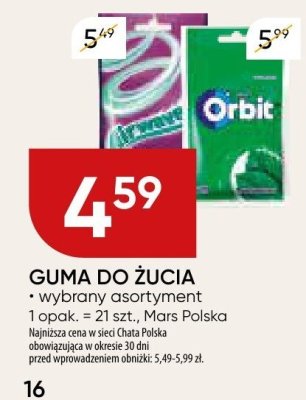 Guma do żucia promocja w Chata Polska