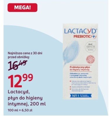 Płyn do higieny intymnej Lactacyd, 200 ml promocja w Rossmann