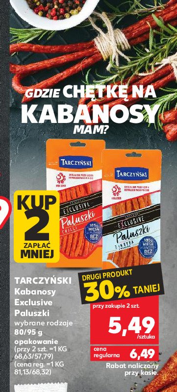 Kabanosy z chilli Tarczyński exclusive promocja