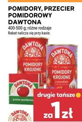 Pomidory przecier pomidorowy Dawtona różne rodzaje promocja w Stokrotka