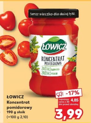 Koncentrat pomidorowy promocja w Kaufland