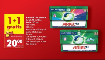Kapsu艂ki do prania mountain spring Ariel all in 1 promocja