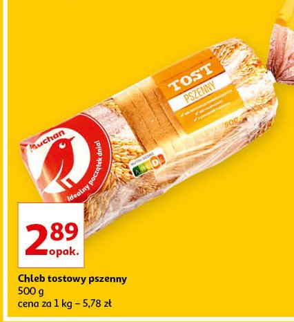 Tost pszenny 艣niadaniowy Auchan promocja
