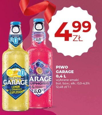 Piwo Garage wybrane smaki 0,4l promocja w Duży Ben