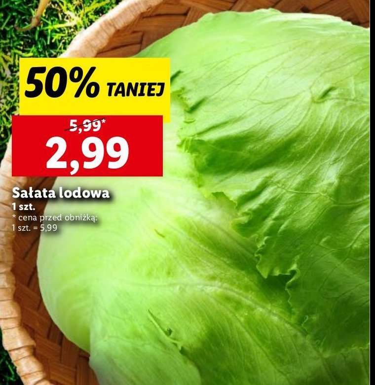 Sałata lodowa promocja