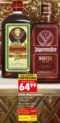 Likier Jägermeister - limited retro edition promocja w Biedronka