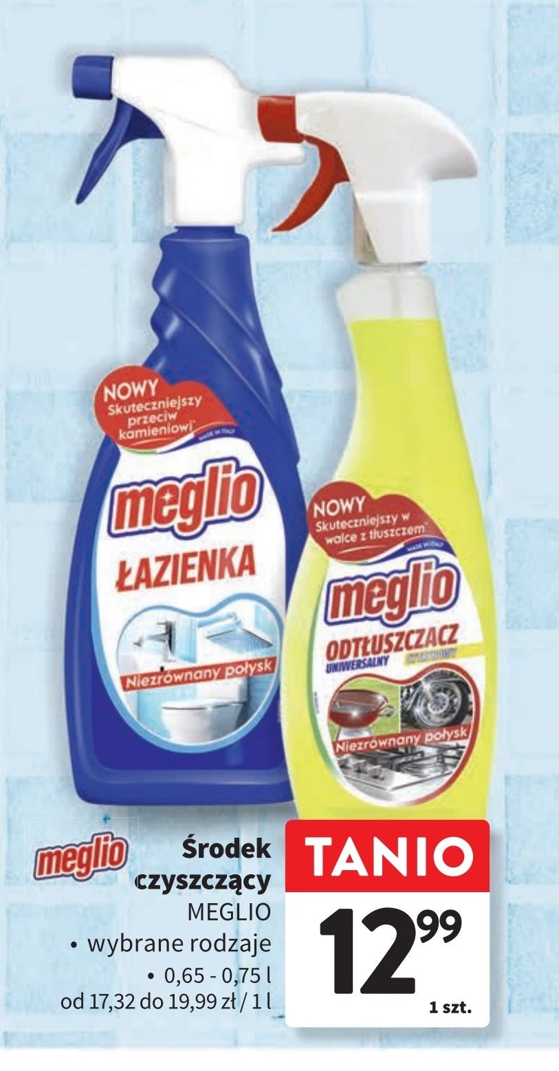 Spray do mycia łazienek Meglio promocja w Intermarche