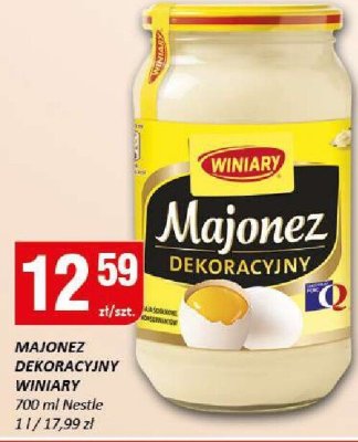 Majonez dekoracyjny WINIARY promocja w Chorten
