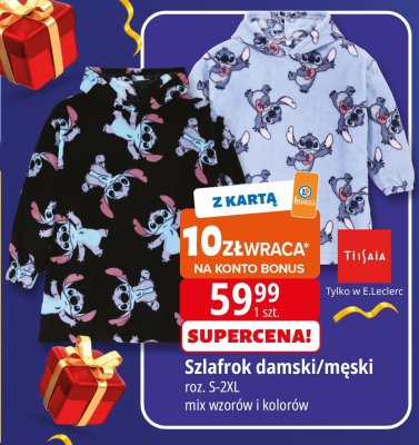 Szlafrok damski/męski TiJjAiA promocja w Leclerc