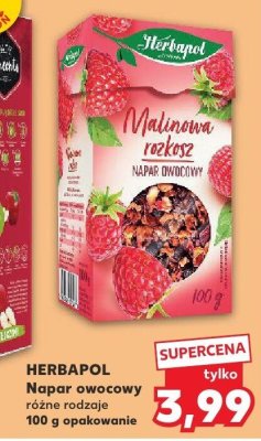 Napar owocowy HERBAPOL różne rodzaje 100 g opakowanie promocja w Kaufland