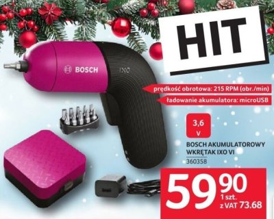 BOSCH akumulatorowy wkrętak IXO VI promocja w Selgros