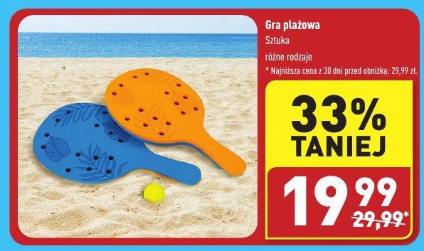 Gra plażowa 2 rakietki + piłka promocja