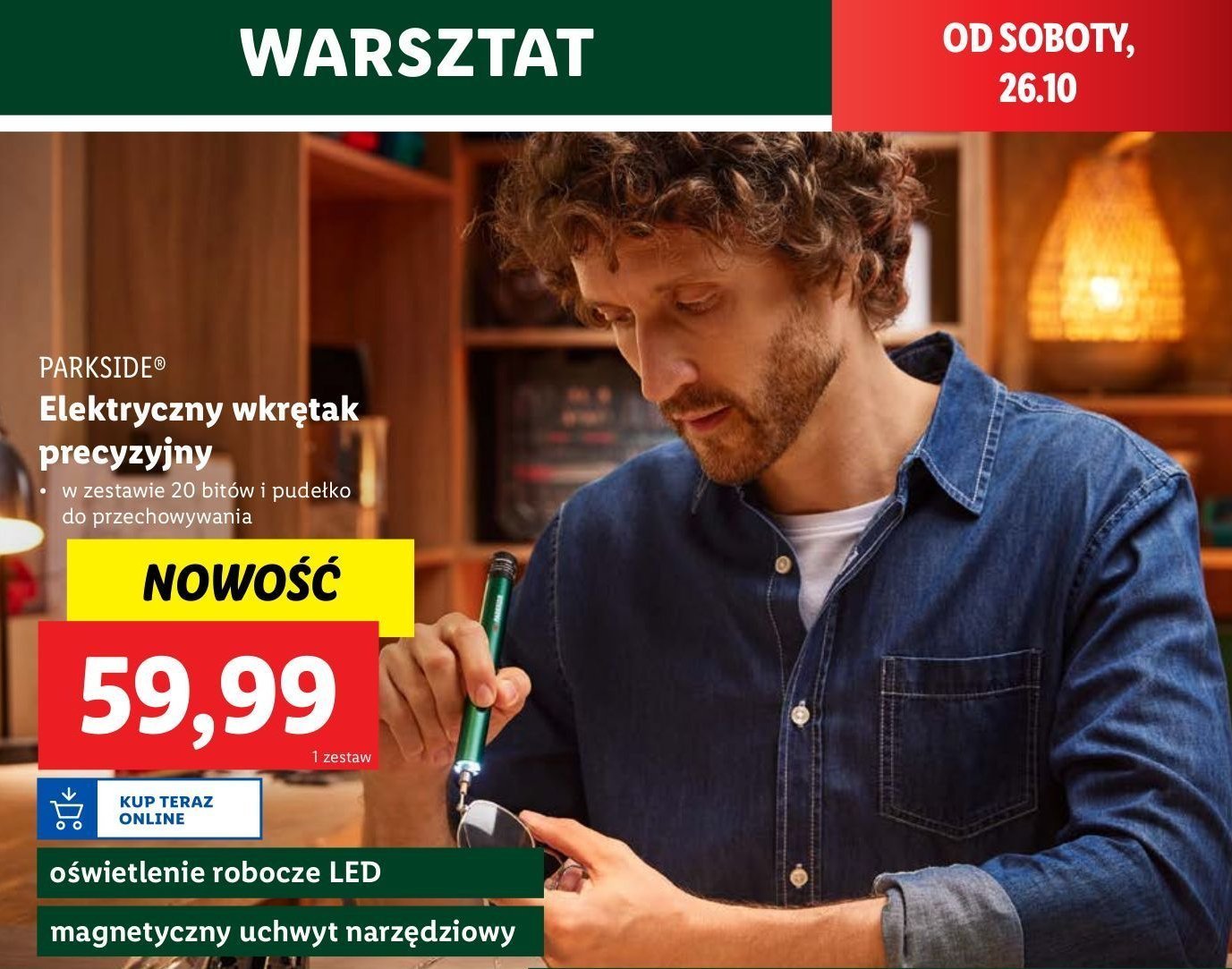 Wkretak elektryczny prezycyjny Parkside promocja