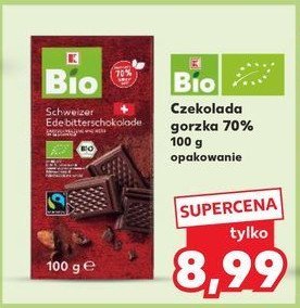 Czekolada gorzka K-classic bio promocja w Kaufland