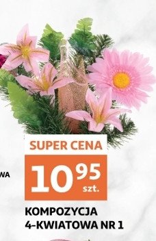 Kompozycja 4-kwiatowa promocja w bi1