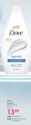 Żel pod prysznic DOVE Hydrate promocja w Hebe