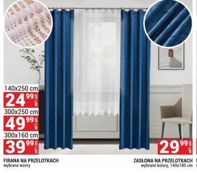 Firana na przelotach, 300x160 cm promocja w Merkury Market