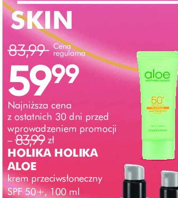 Krem-żel przeciwsłoneczny z aloesem spf 50+ Holika holika promocja w Super-Pharm