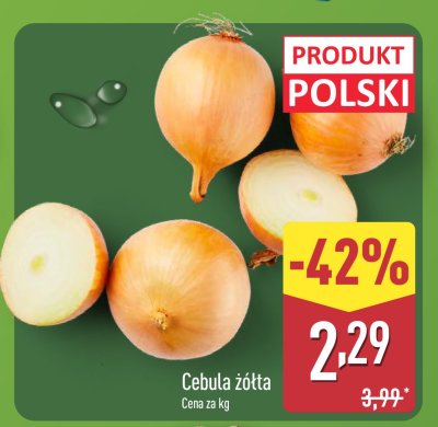 Cebula żółta promocja w Aldi