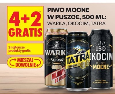 Piwo Warka Mocne w puszce promocja w Biedronka