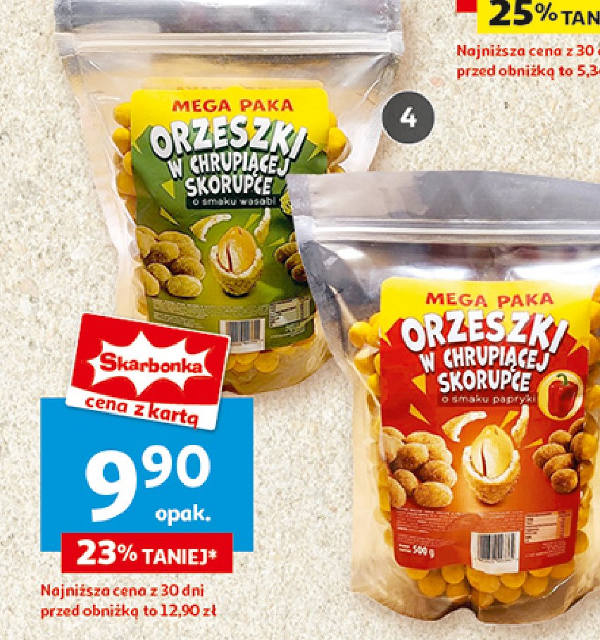 Orzeszki w chrupiącej skorupce wasabi promocja