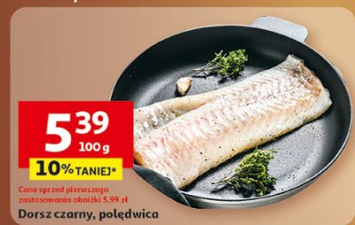 Dorsz czarny, polędwica promocja w Auchan