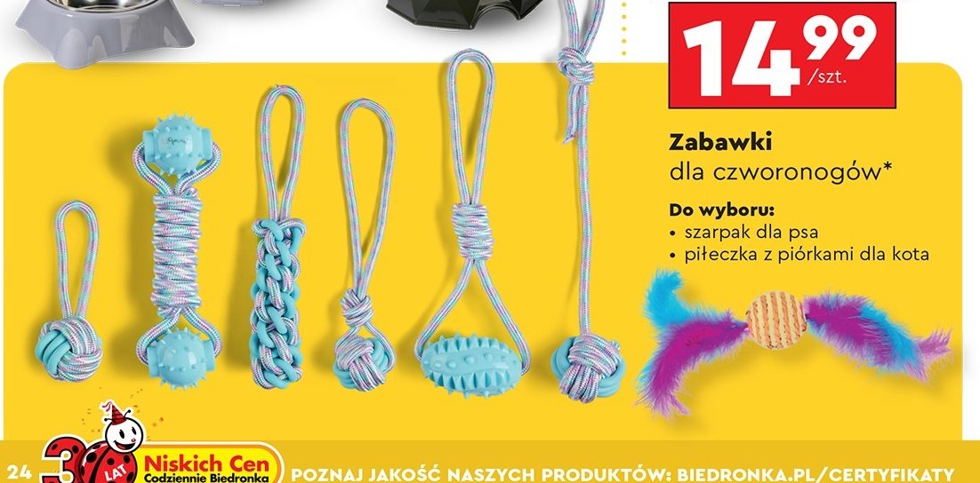 Piłka dla kota promocja w Biedronka