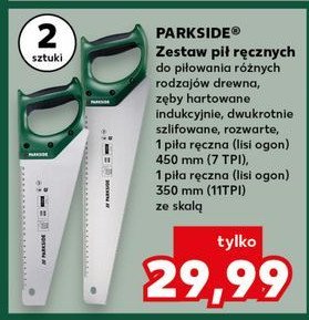 Zestaw pił ręcznych 45 cm + 35 cm Parkside promocja