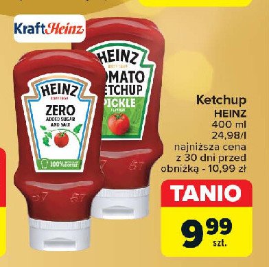 Ketchup pickle Heinz promocja w Carrefour