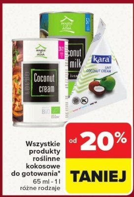 Wszystkie produkty roślinne kokosowe do gotowania różne rodzaje promocja w Carrefour
