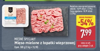 Mi臋so mielone z 艂opatki Mi臋sne specja艂y zawsze 艣wie偶e (aldi) promocja