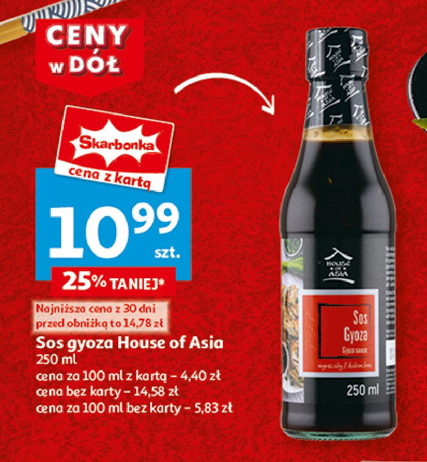 Sos gyoza House of asia promocja w Auchan