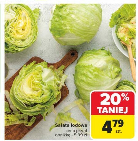 Sałata lodowa promocja w Carrefour