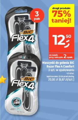 Maszynki do golenia BIC Razor Flex 4 Comfort 3 szt. w opakowaniu promocja w Dealz