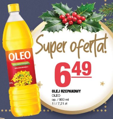 Olej rzepakowy Oleo promocja w SPAR
