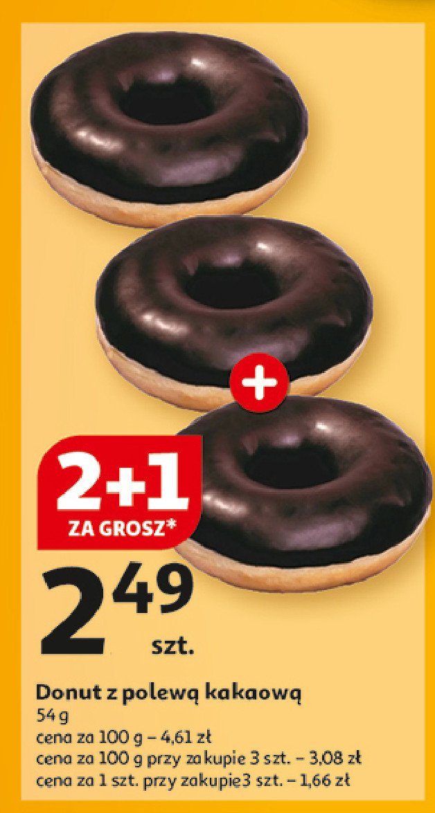 Donut z polewą czekoladową promocja