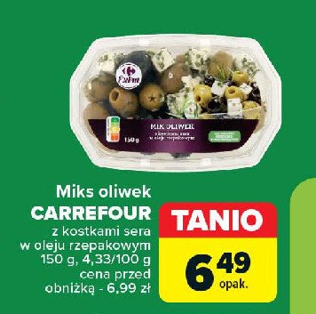 Oliwki z kostkami sera Carrefour extra promocja