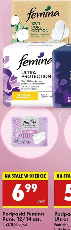 Podpaski super Femina pure promocja